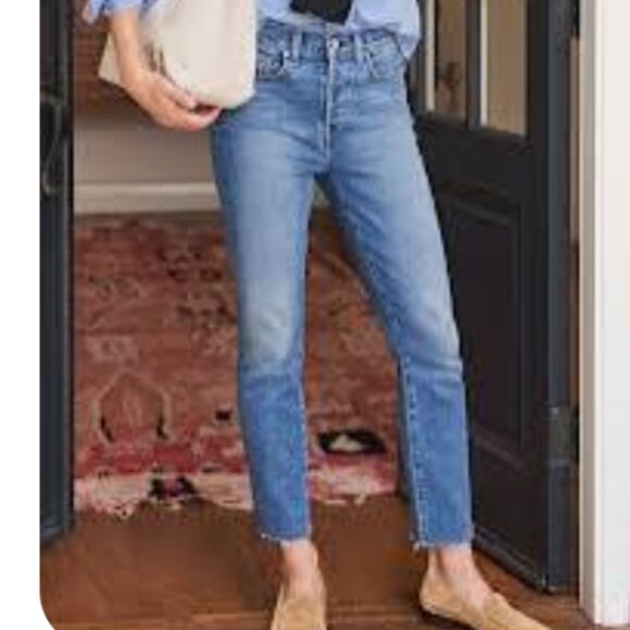 Frank & Eileen Denim - Frank & Eileen Cork The Everyday Jean Straight Leg Raw Hem SIZE 30